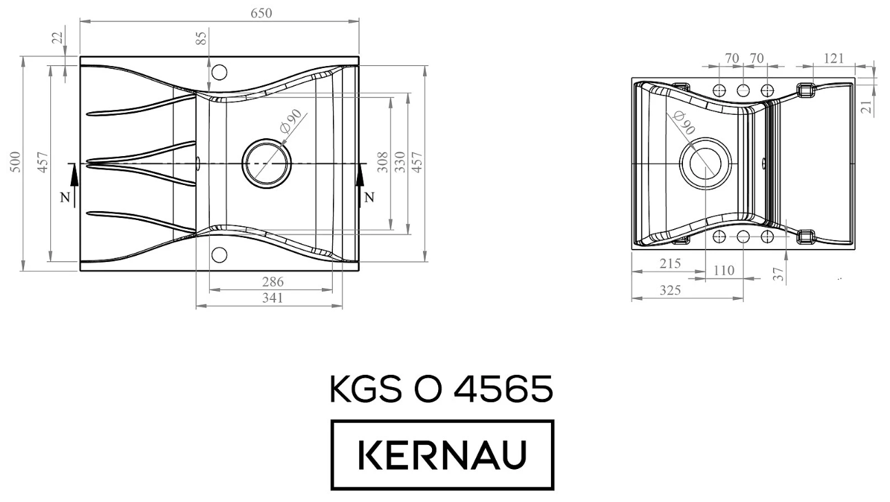 KGS O 4565 1B1D Pure White